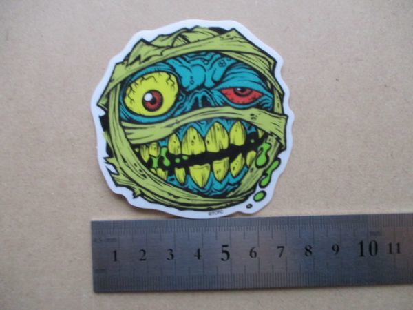 マッドボールズ ステッカーOFFICIAL MADBALLS PRODUCT/ミイラ骸骨グロStickerホラーTCFCモンスターACTIVEマッドボール怪物ゾンビ S93_画像7