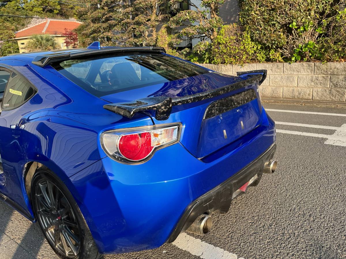 新作　BRZ 86 ハチロク　前期　ZN6 ZC6 STIより大きめ　ガーニーフラップ　純正　リア　ウィング用　未塗装　センター　サブウィング　_画像10