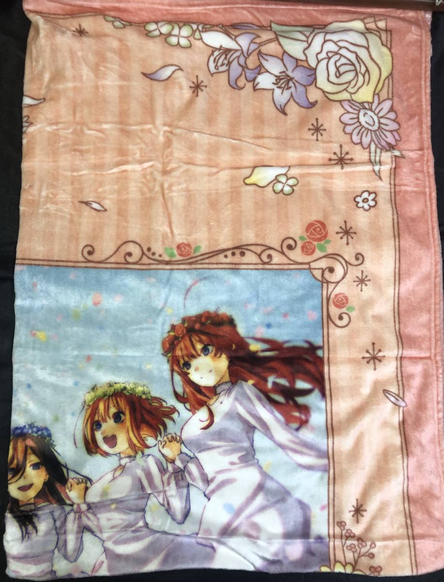 即決◆五等分の花嫁◆毛布【140×190cm】新品タグ付き　シングルサイズ　大判ブランケット　フランネル　寝具　アニメ　コミック◆_約4分の1の画像