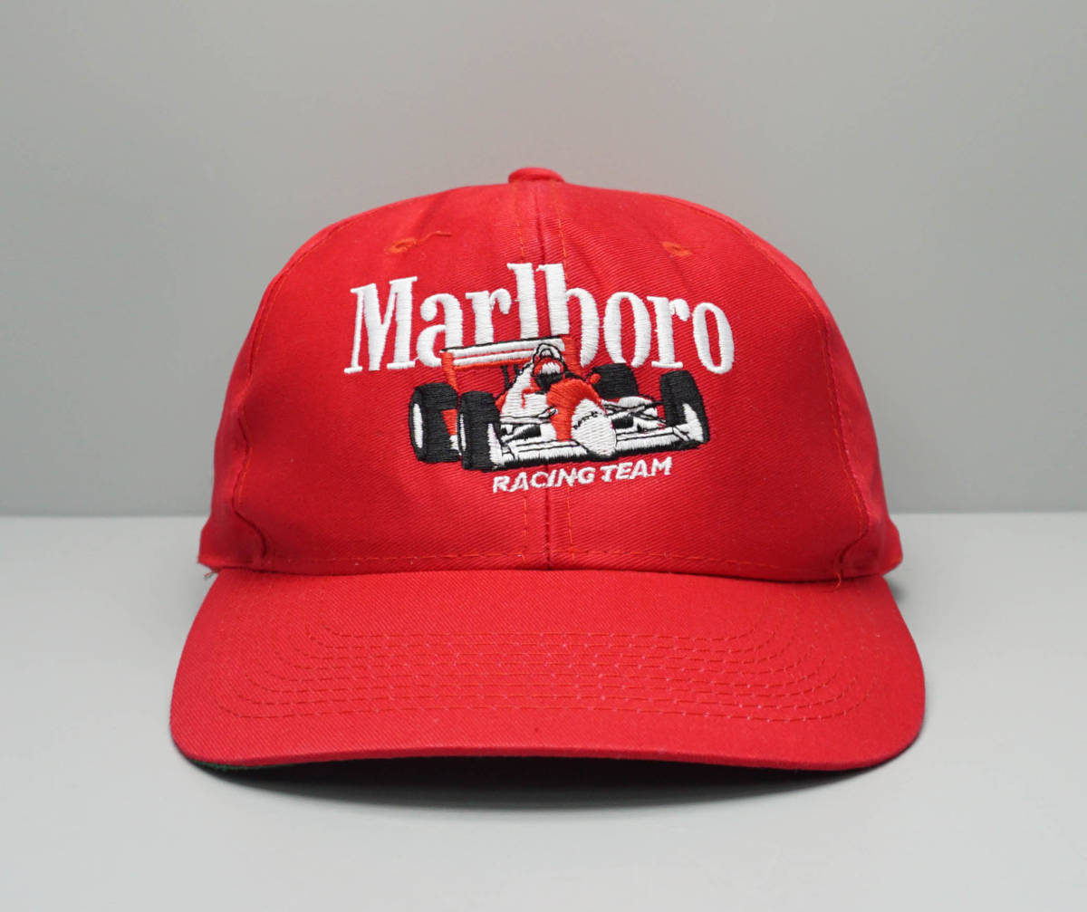 デッドストック! 90's Marlboro Racing Team キャップ マールボロ (たばこ) FORD F1 RACING NASCAR POWELL SANTA CRUZ オールドスケート