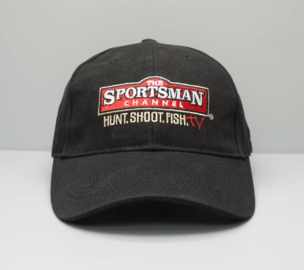 デッドストック 00's The Sportsman Channel 『HUNT. SHOOT. FISH. TV』 キャップ アウトドア CNN ESPN NBC Google 企業 FOX TV_画像1