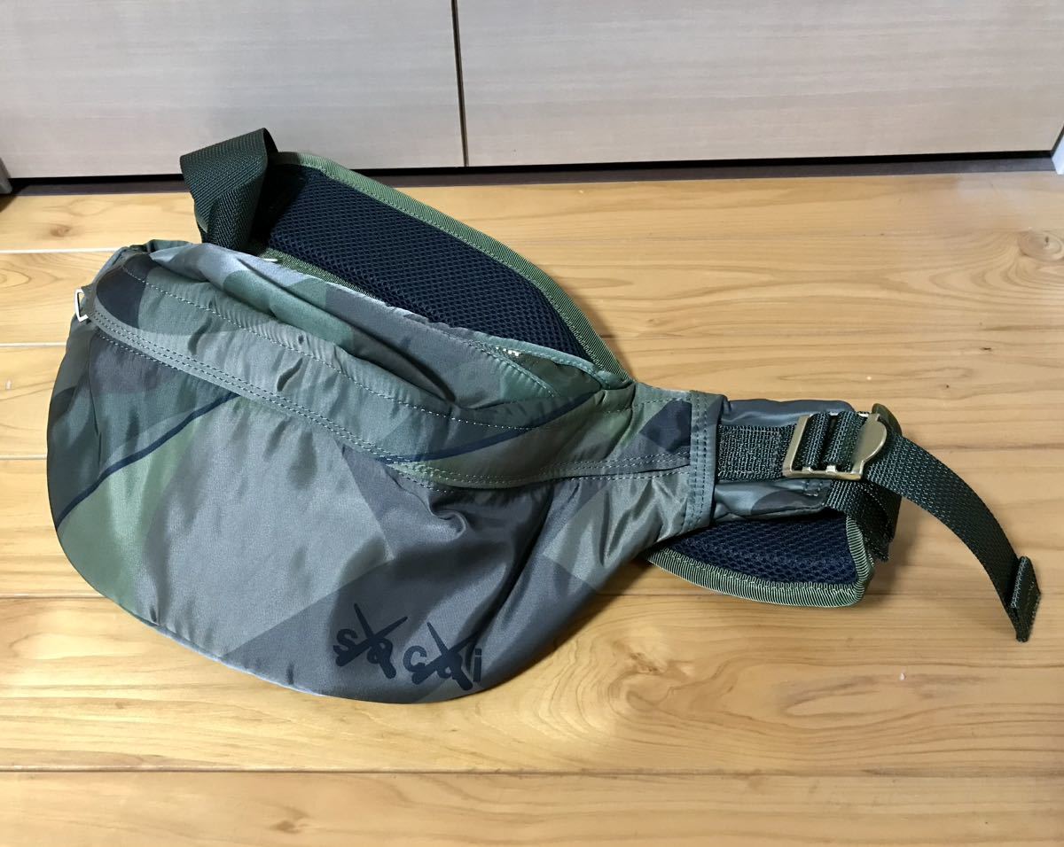 sacai KAWS PORTER Bum Bag Camo ショルダーバッグ ボディバッグ ポーターウエストバッグ ウエストポーチ_画像1