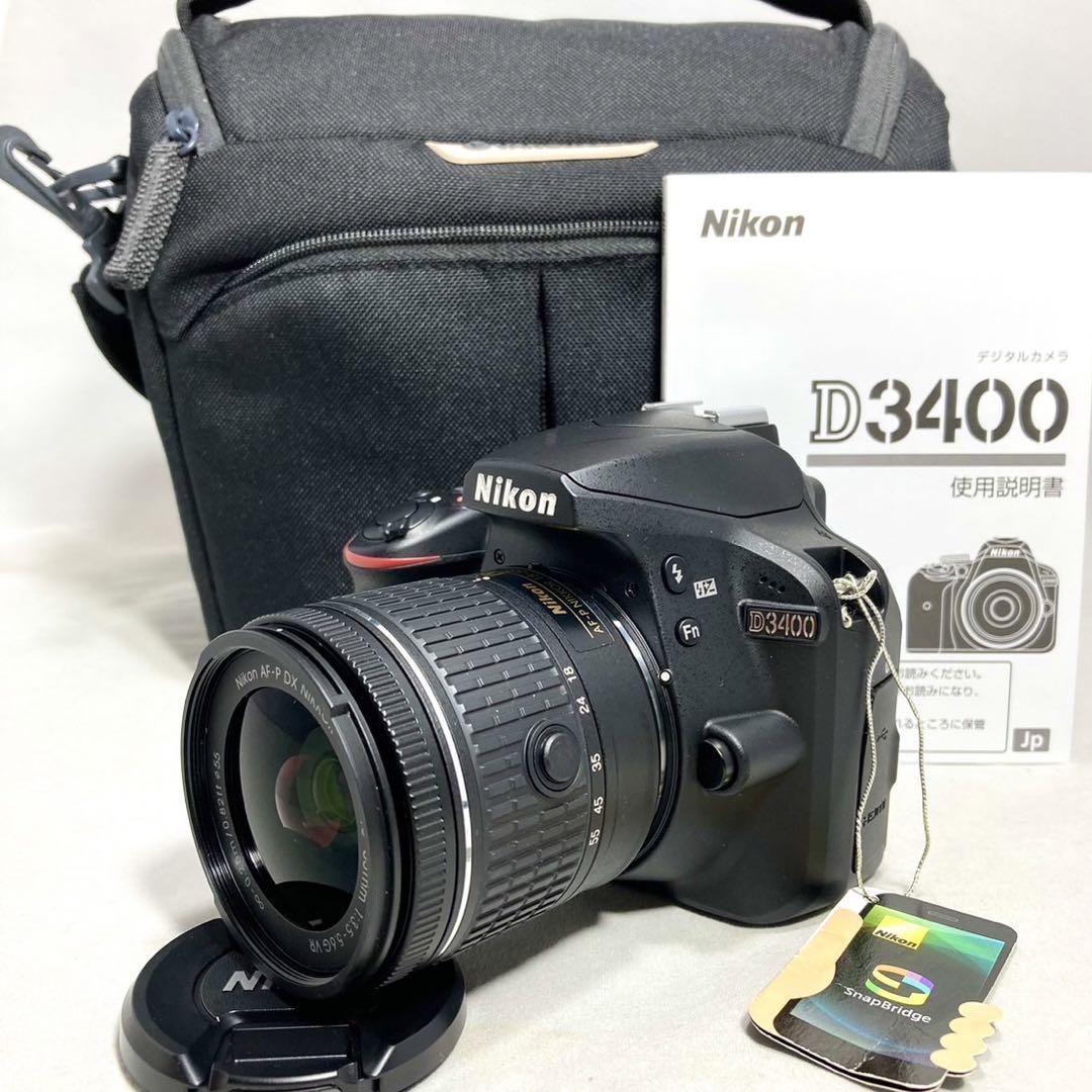 Nikon D3400 AF-P 18-55レンズKIT 786ショット美品-