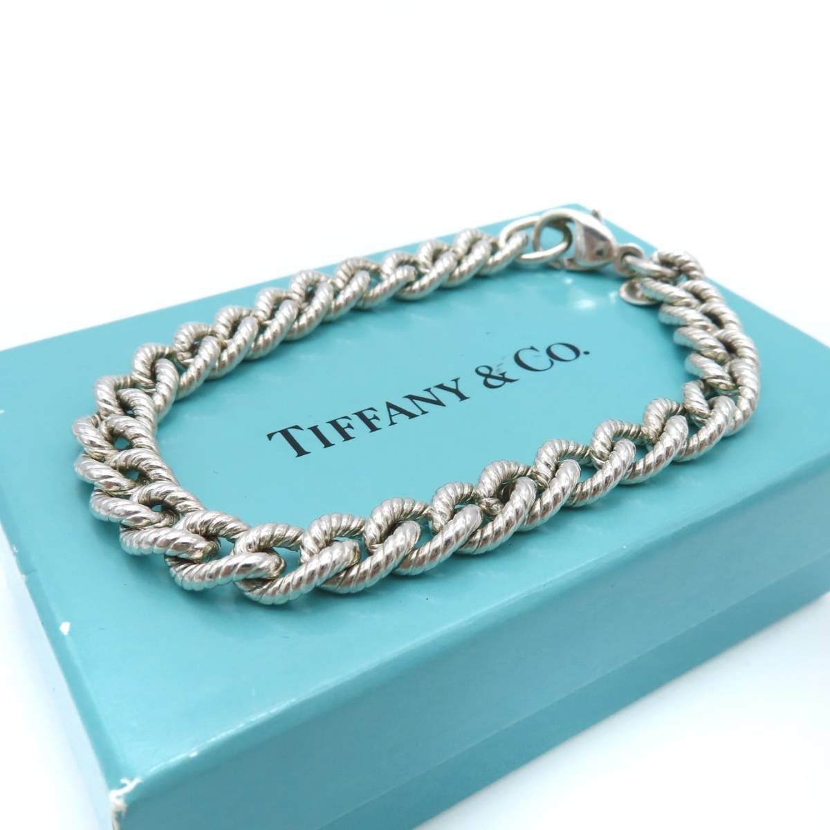 希少 美品 Tiffany&Co. ティファニー ツイスト ロープ チェーン