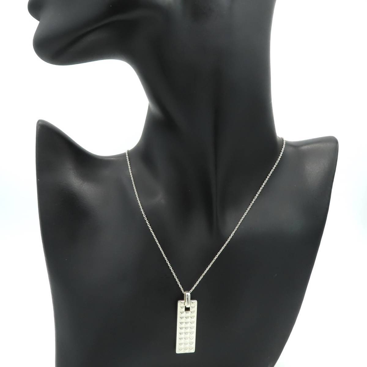 希少 美品 Tiffany&Co. ティファニー スタッズ シルバー ネックレス