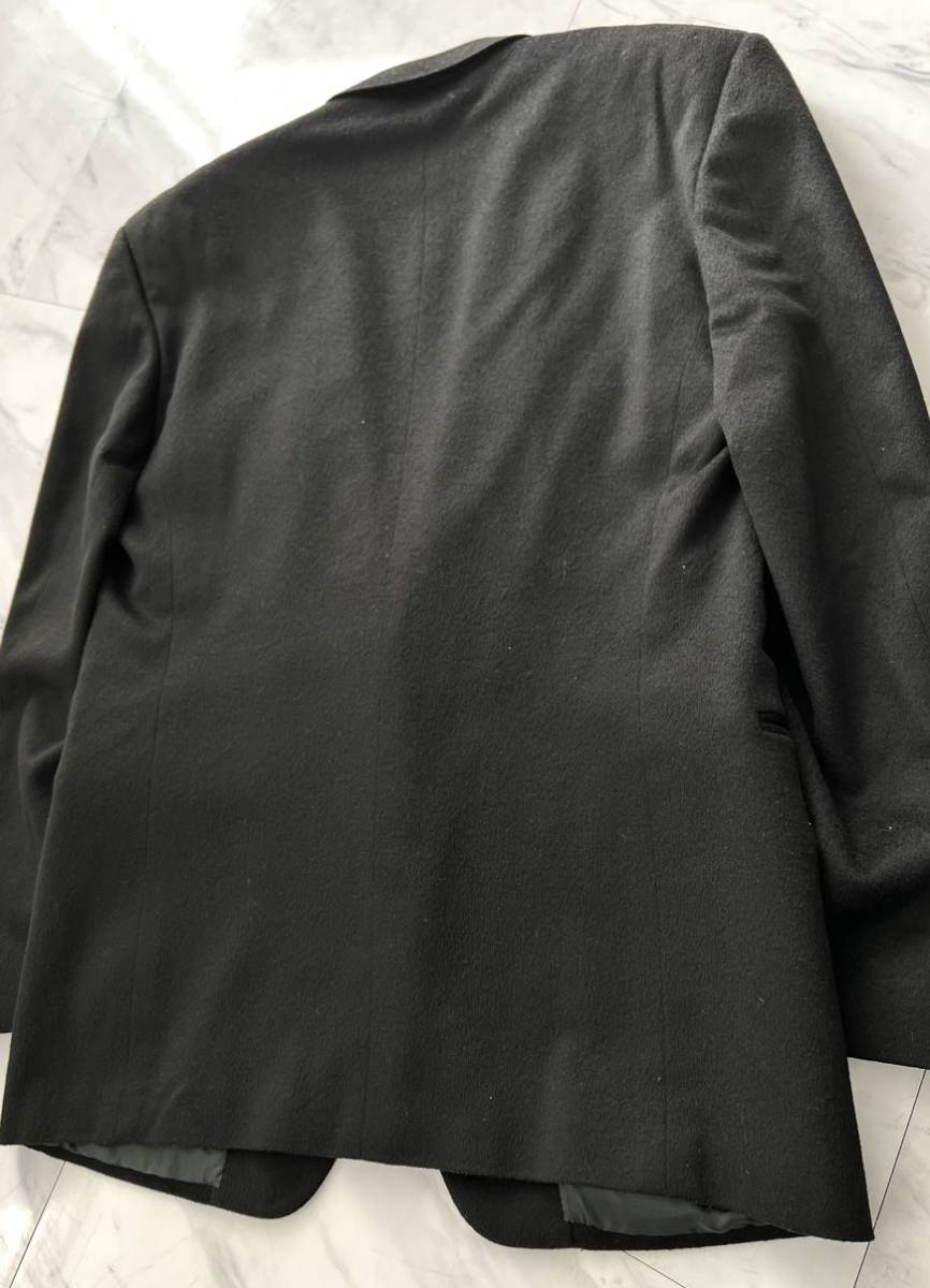 激レア 希少 美品 Gianni Versace 80s vintage カシミヤ ウール テーラード ジャケット 50 ブラック ジャンニ ヴェルサーチ 80年代 初期_画像5