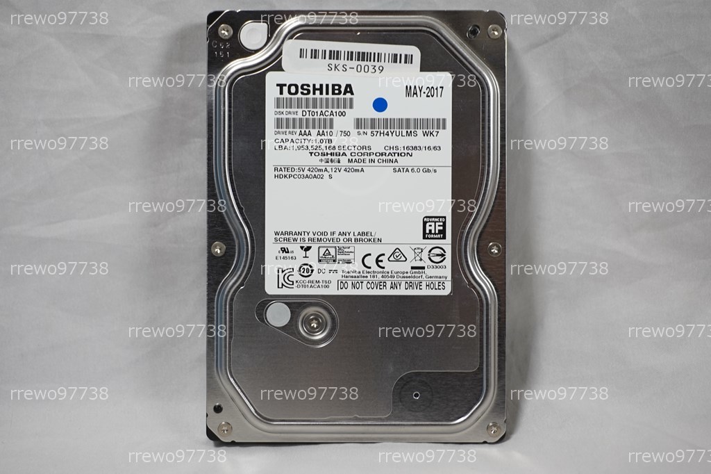日本最大級の品揃え TOSHIBA 内蔵用ハードディスク 3.5インチ 1TB DT01ACA100
