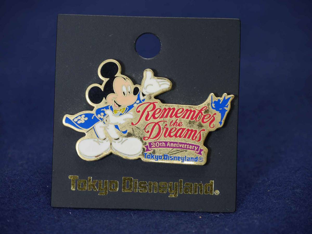  Disney pin badge Mickey Mouse ( open 20 anniversary commemoration ) valuable goods collectors item quick shipping unused goods 