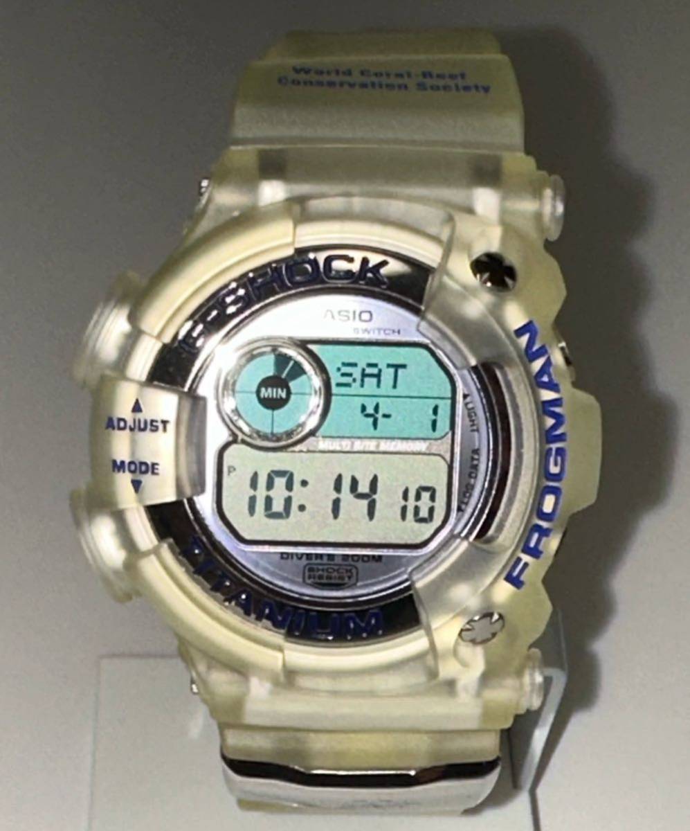 新品未使用品 G-SHOCK ジーショック CASIO FROGMAN マンタDW-9900WC 2T W.C.C.S. ブルー文字　デッドストック_画像2