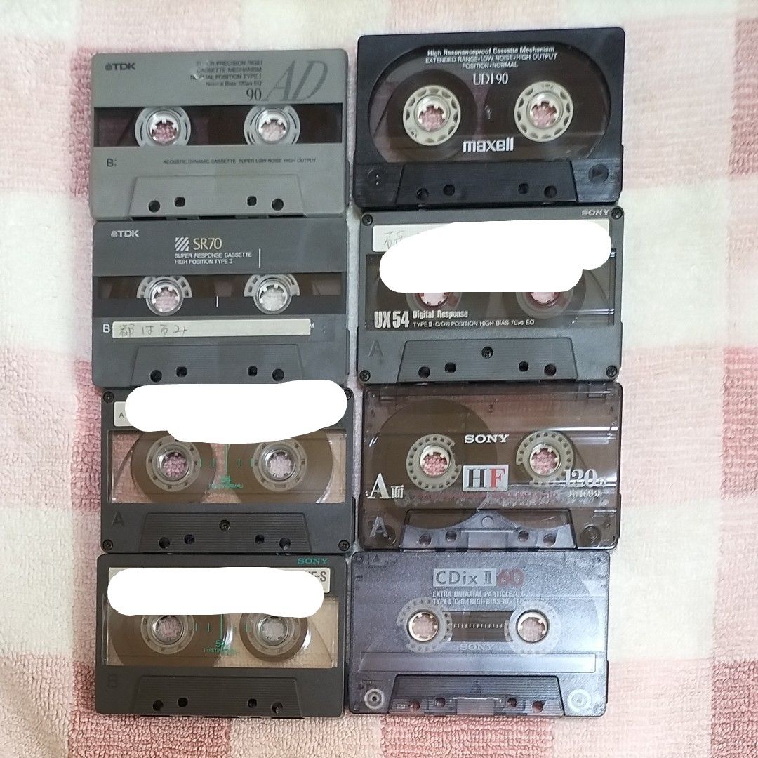 カセットテープ 使用済 ８本