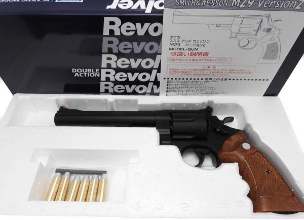 タナカ モデルガン S&W M29 ブラック HW 6.5インチ 6-1/2インチ カウンターボアード 発火式 4537212010672