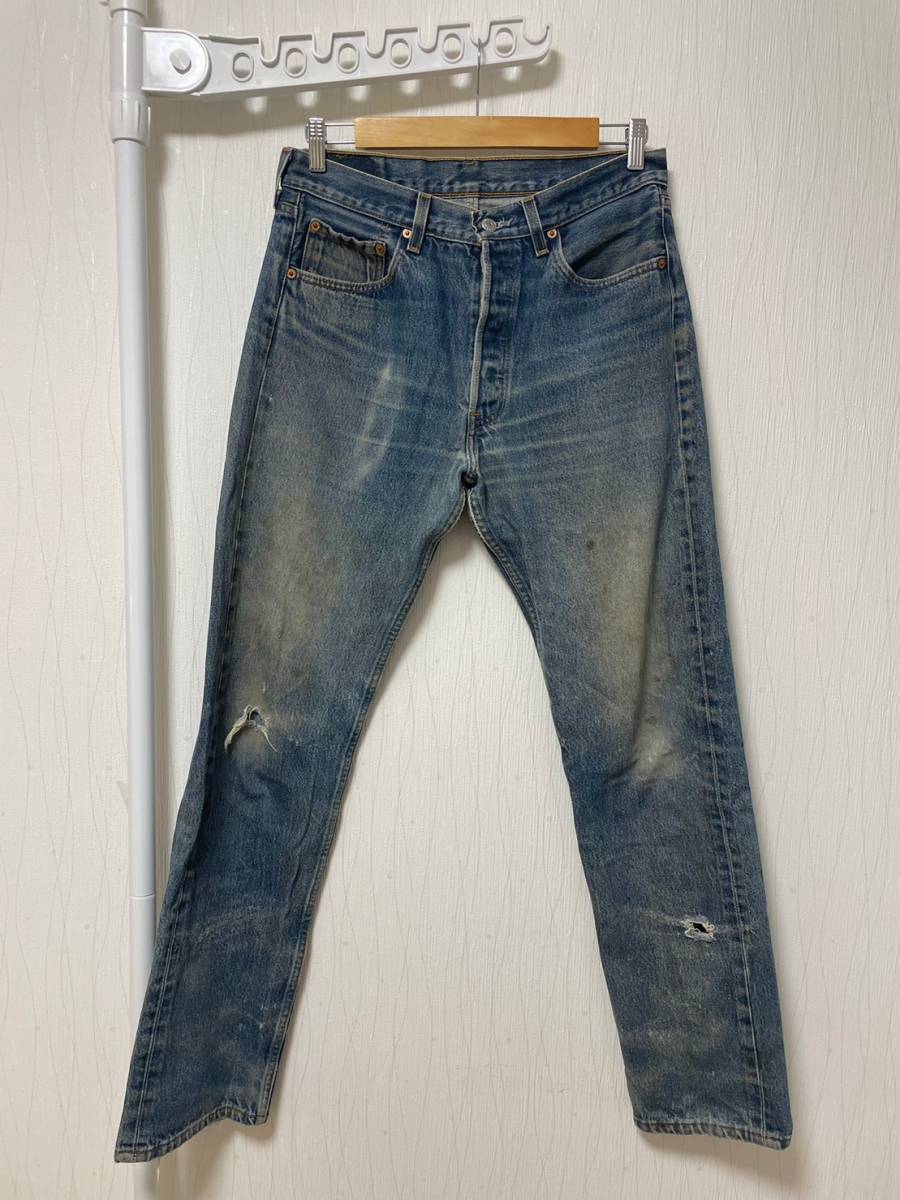 USA製☆[90s Levi's] 98年 501xx インディゴデニムパンツ 34 紙パッチ リーバイス_画像1