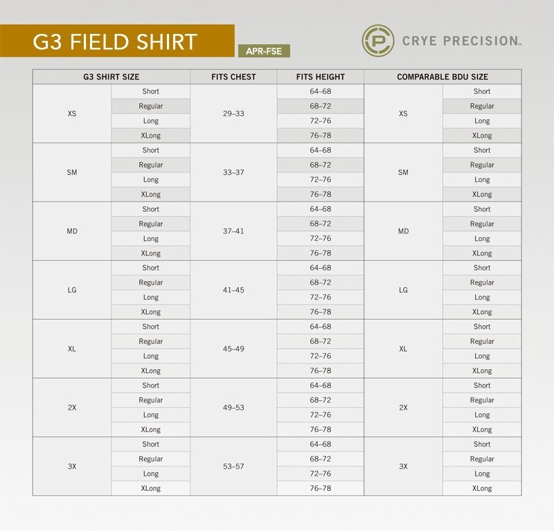 実物 Crye Precision G3 Field Shirt フィールドシャツ BDU ミリタリー