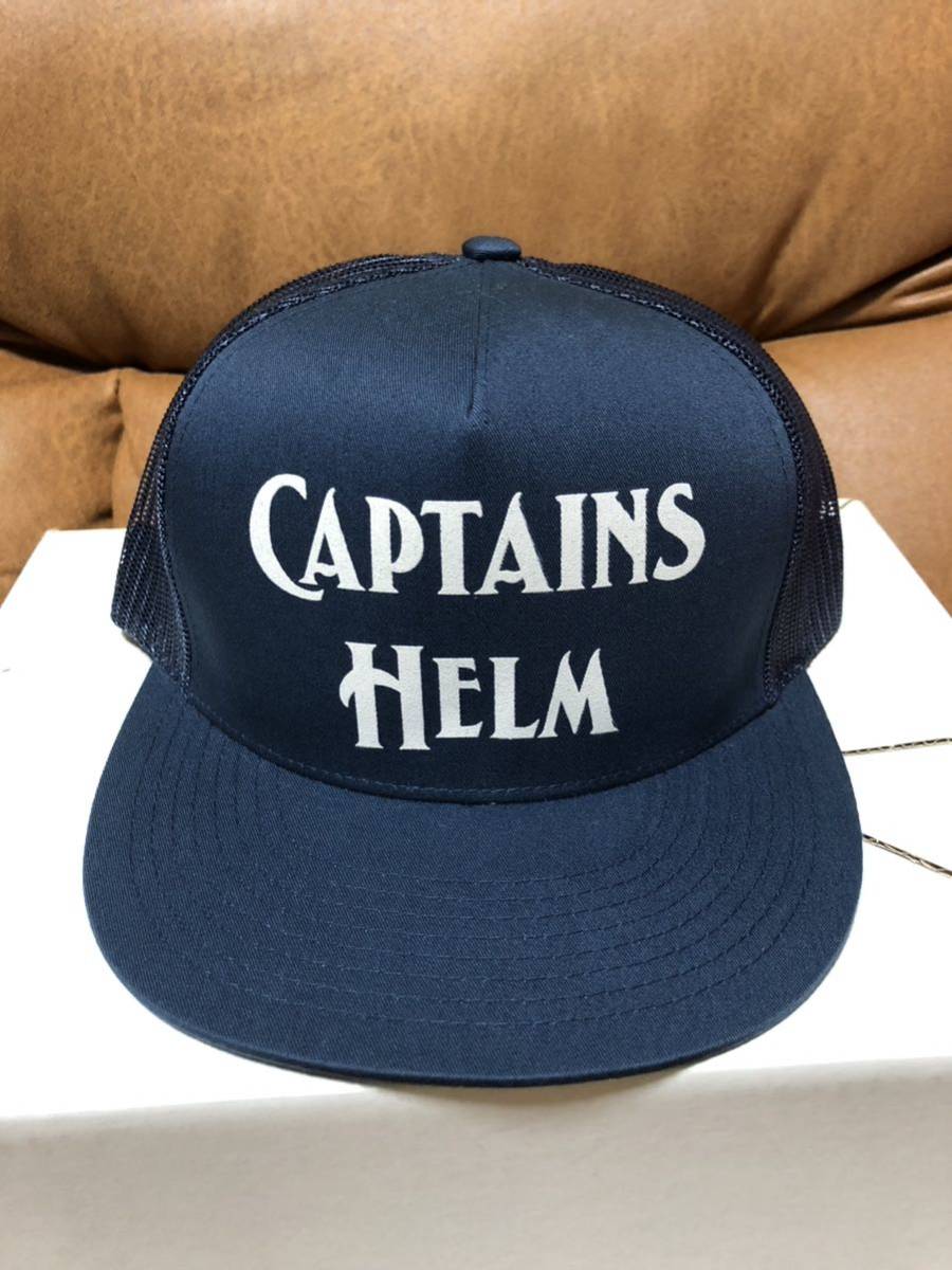 未使用 CAPTAINS HELM キャプテンズヘルム メッシュキャップ ネイビー