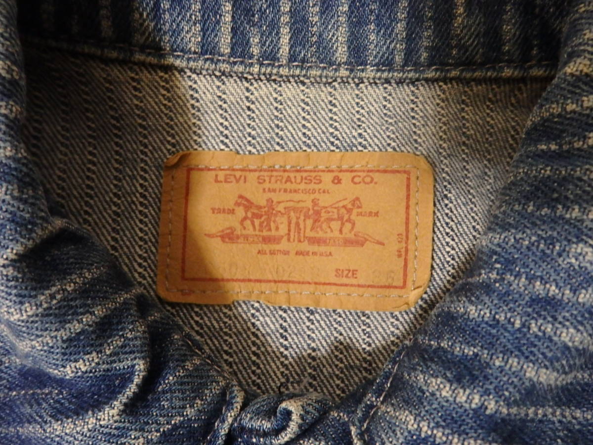 80s Levi's リーバイス 70506 0260 size 36 ストライプ デニム 80s Levi's リーバイス 70506 0260 size 36 ストライプ デニム