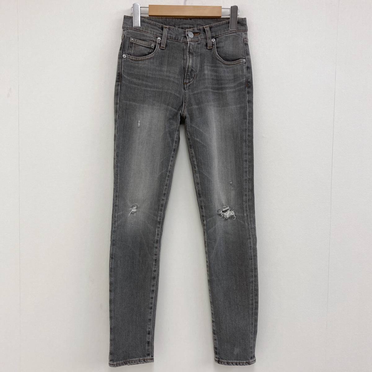 HYSTERIC GLAMOUR повреждение обработка стрейч обтягивающий джинсы серый женский S размер Hysteric Glamour Denim брюки 3030237