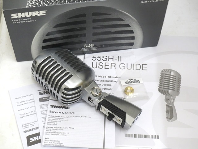 SHURE 55SH シリーズ2 ダイナミックマイク ガイコツマイク