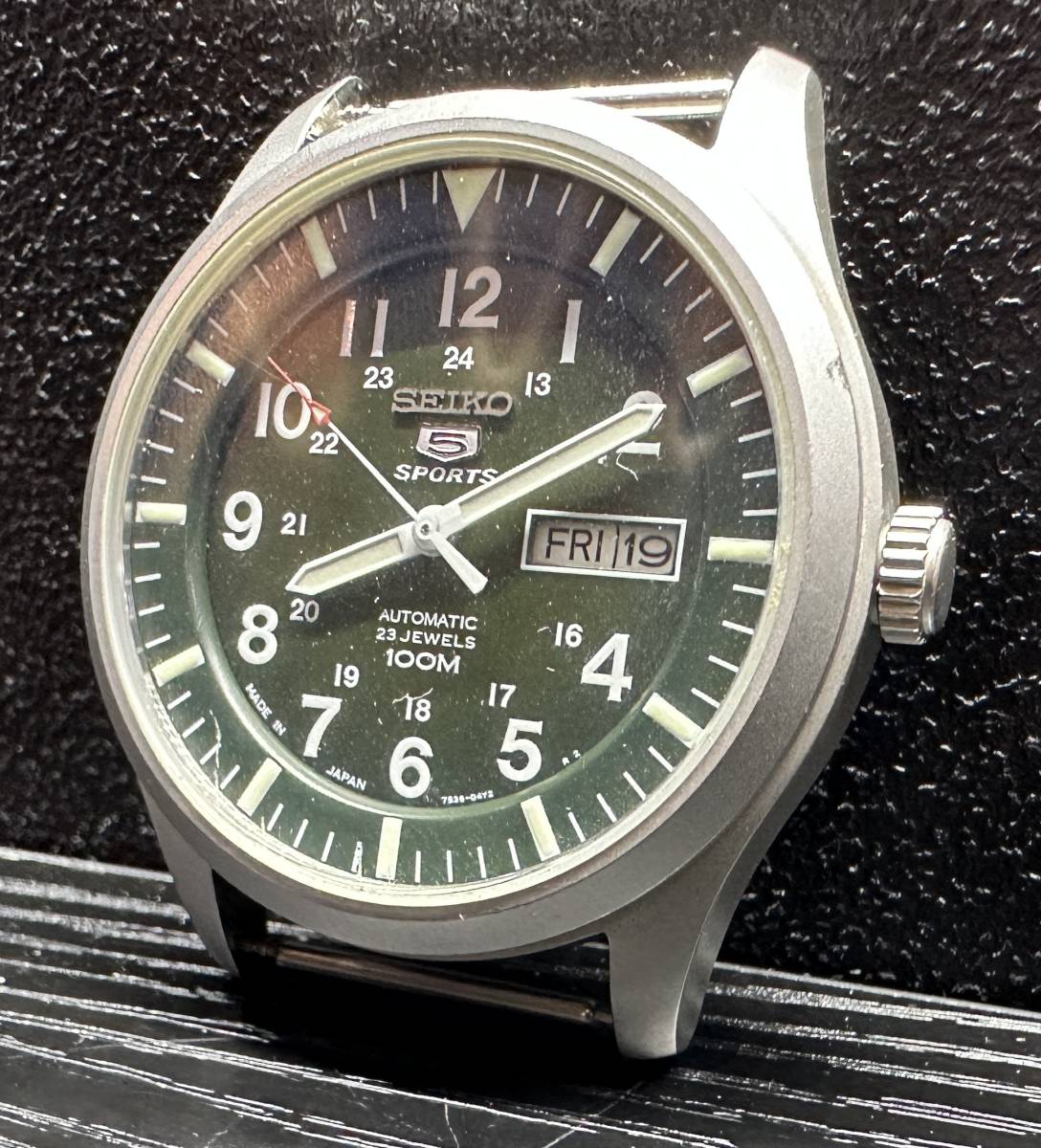 腕時計 SEIKO 5 SPORTS 23 JEWELS 100M 7836-0310 ST.STEEL セイコー ファイブ の商品情報をアーカイブ公開 - オークファン（aucfan.com）