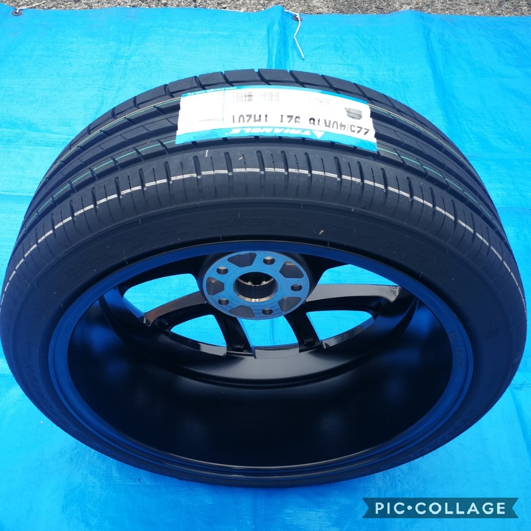 VW ワーゲン ゴルフ5 ゴルフ6 ゴルフ7 BK966 18インチ 新品4本タイヤ付き!▼225/40R18 225/40R18 _画像5