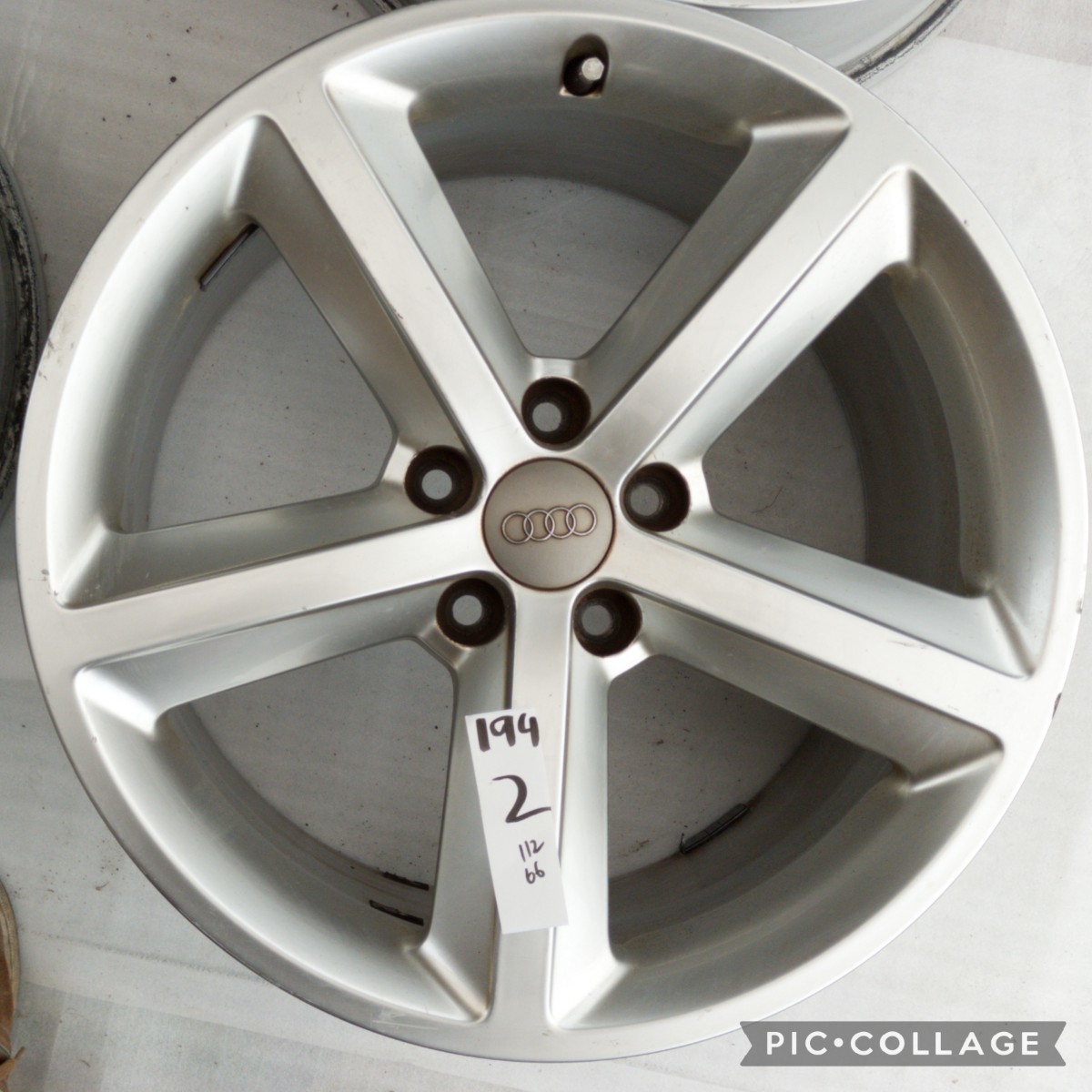 RONAL製。AUDI アウディ A4 純正 18インチ×8.0J+47 112/5穴アルミ