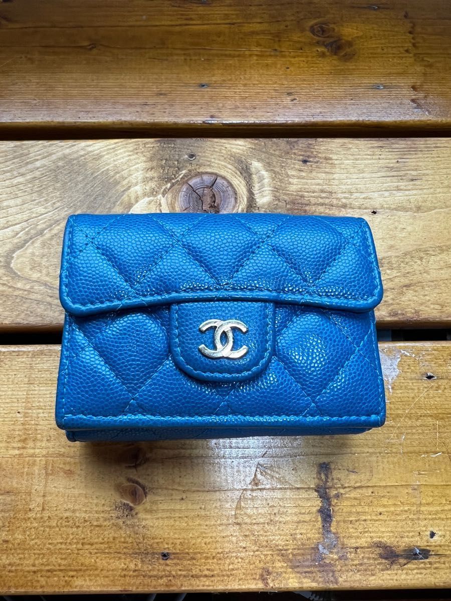 ☆大人気商品☆ CHANEL 三つ折財布 折りたたみ財布 カードケース ミニ
