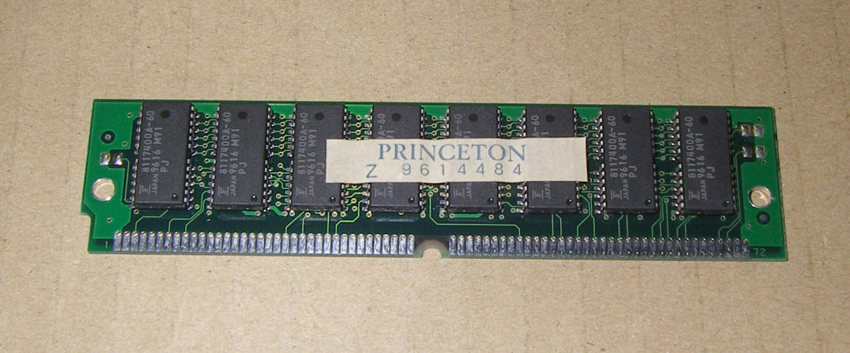 ★PRINCETON MEMORY 32 MB 72Pin SIMM★OK!!★MADE in JAPAN★の画像1