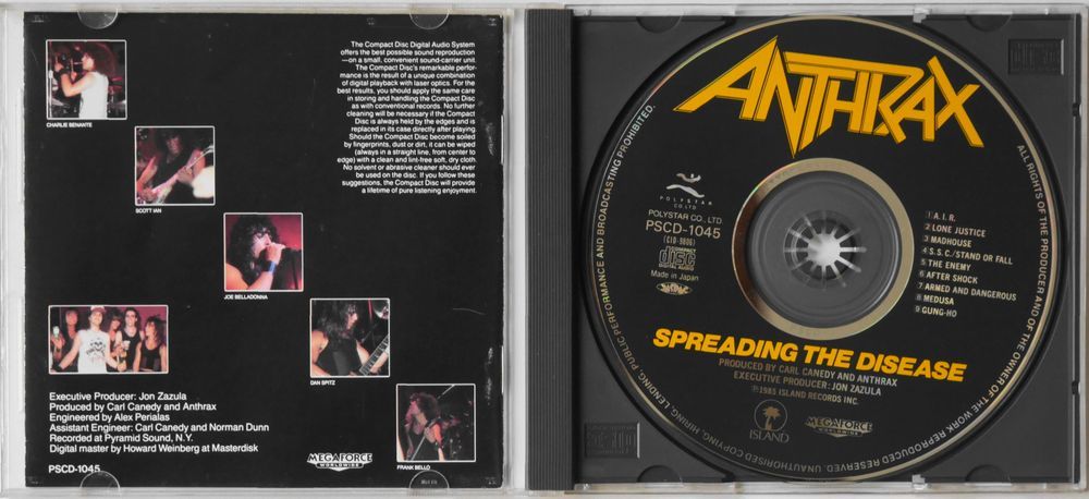 ★☆ Anthrax アンスラックス / SPREADING THE DISEASE ☆★の画像3