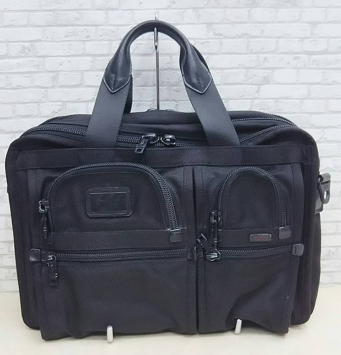 TUMI トゥミ 26141DH ブリーフケース 書類鞄 ビジネスバッグ ブラック ショルダーストラップ欠品 ファスナーストラップ1ヵ所欠品 メンズ