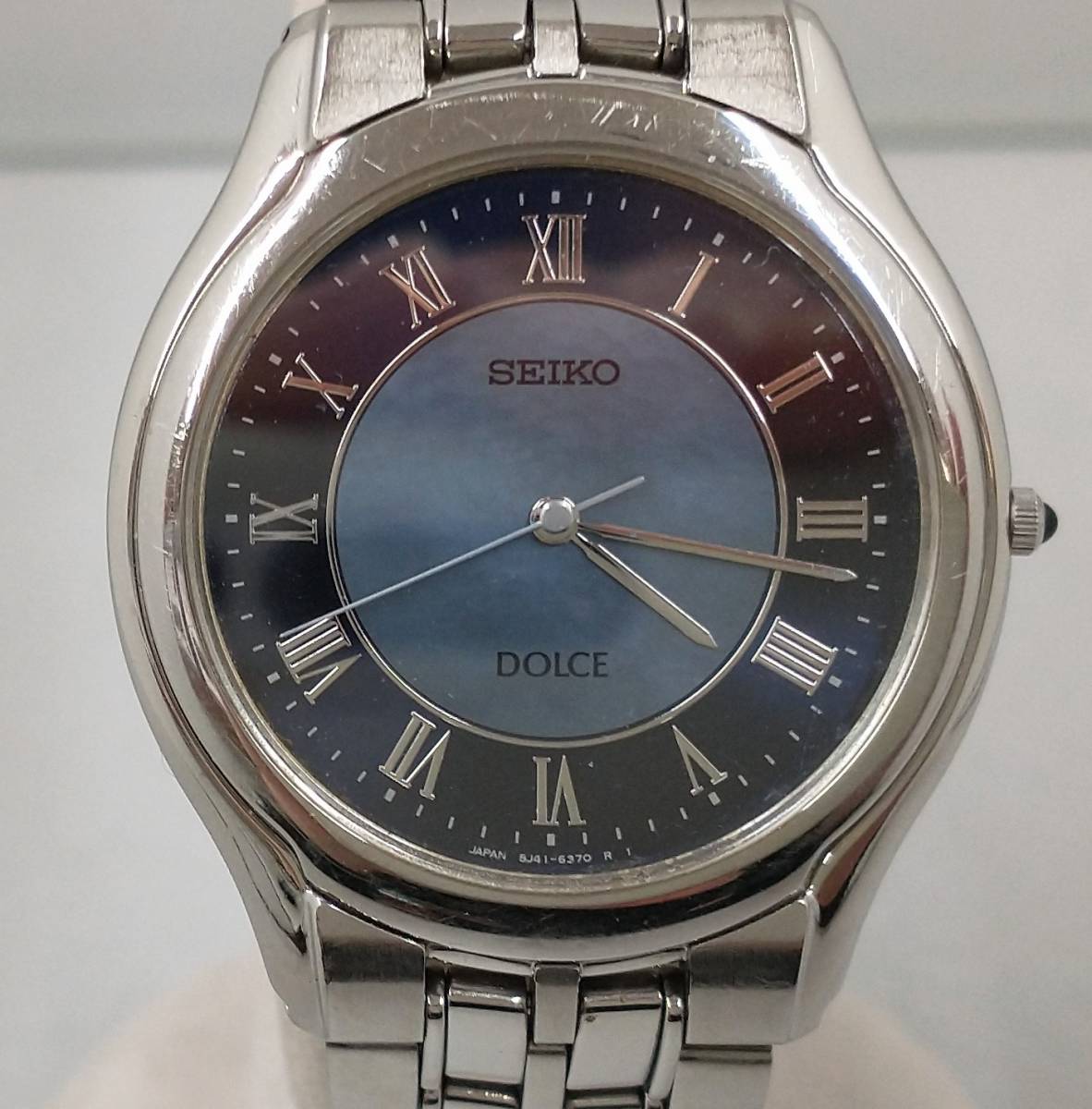 SEIKO　セイコー　DOLCE　ドルチェ　8J41-6030　クォーツ　ブルー系　シェル文字盤　ステンレスベルト　腕時計　本体のみ_画像1