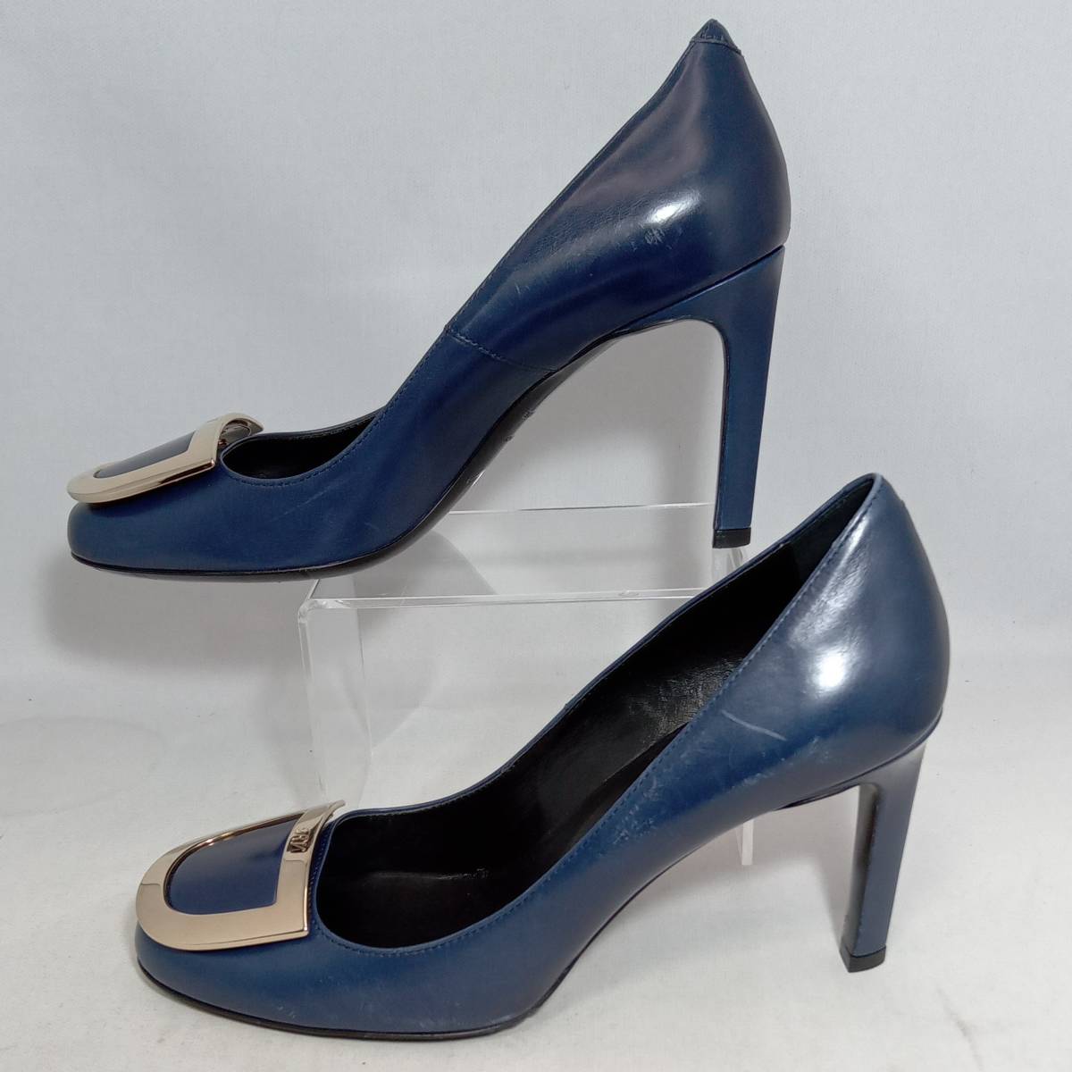 roger vivier ロジェヴィヴィエ パンプス ハイヒールネイビー 34,2/1