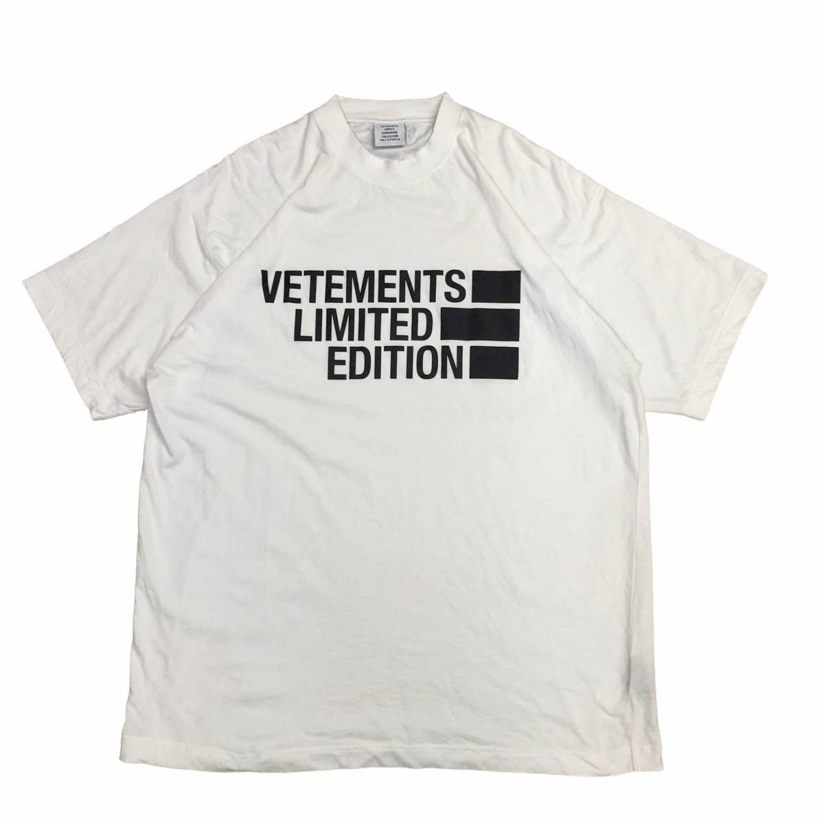 VETEMENTS ヴェトモン BIG LOGO LIMITED EDITION ビッグロゴ 半袖Tシャツ ホワイト UE52TR160W サイズS 店舗受取可_画像1