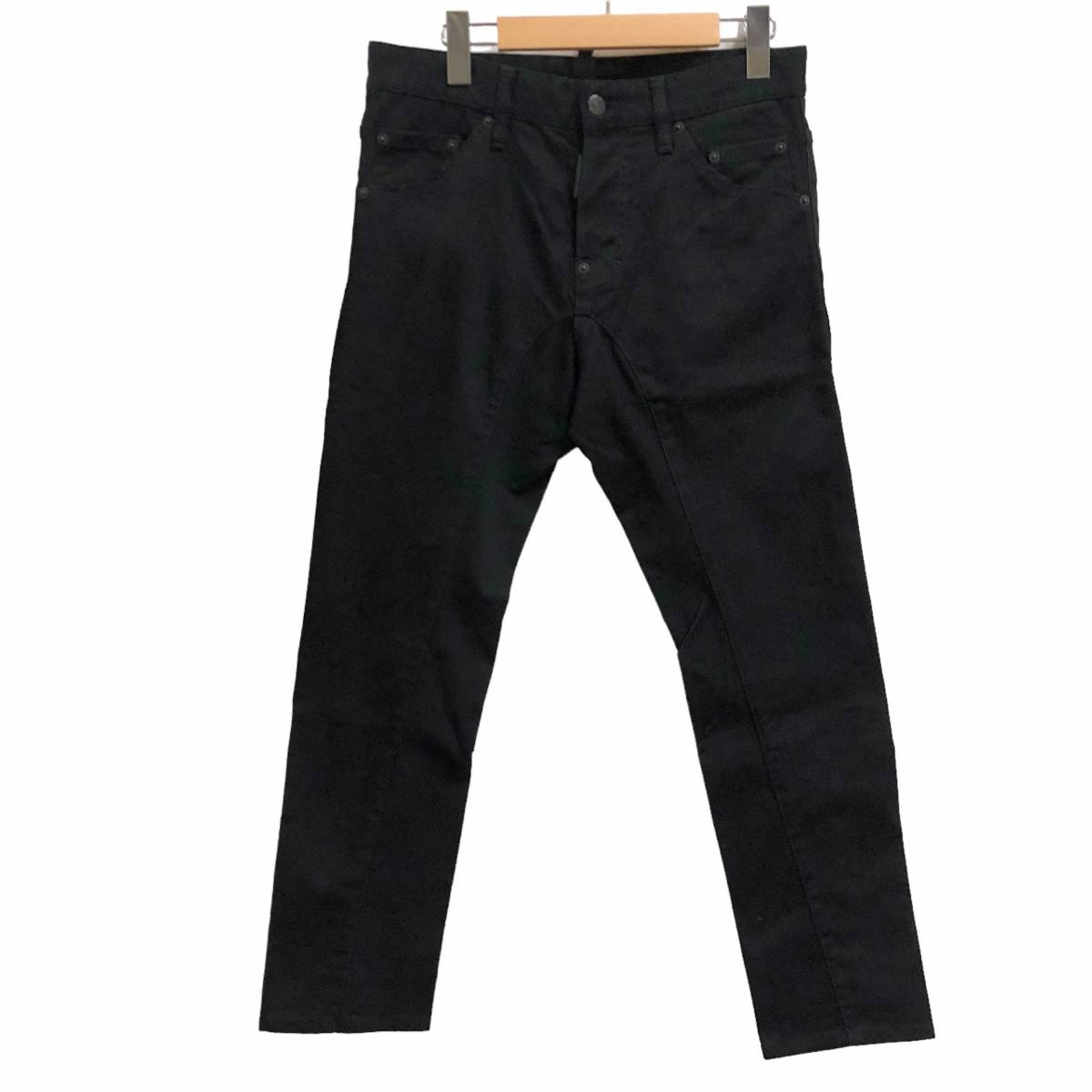 DSQUARED2 Dsquared Black Twisted Jeans черный кручение джинсы Denim S74LA0383 размер 44 магазин квитанция возможно 
