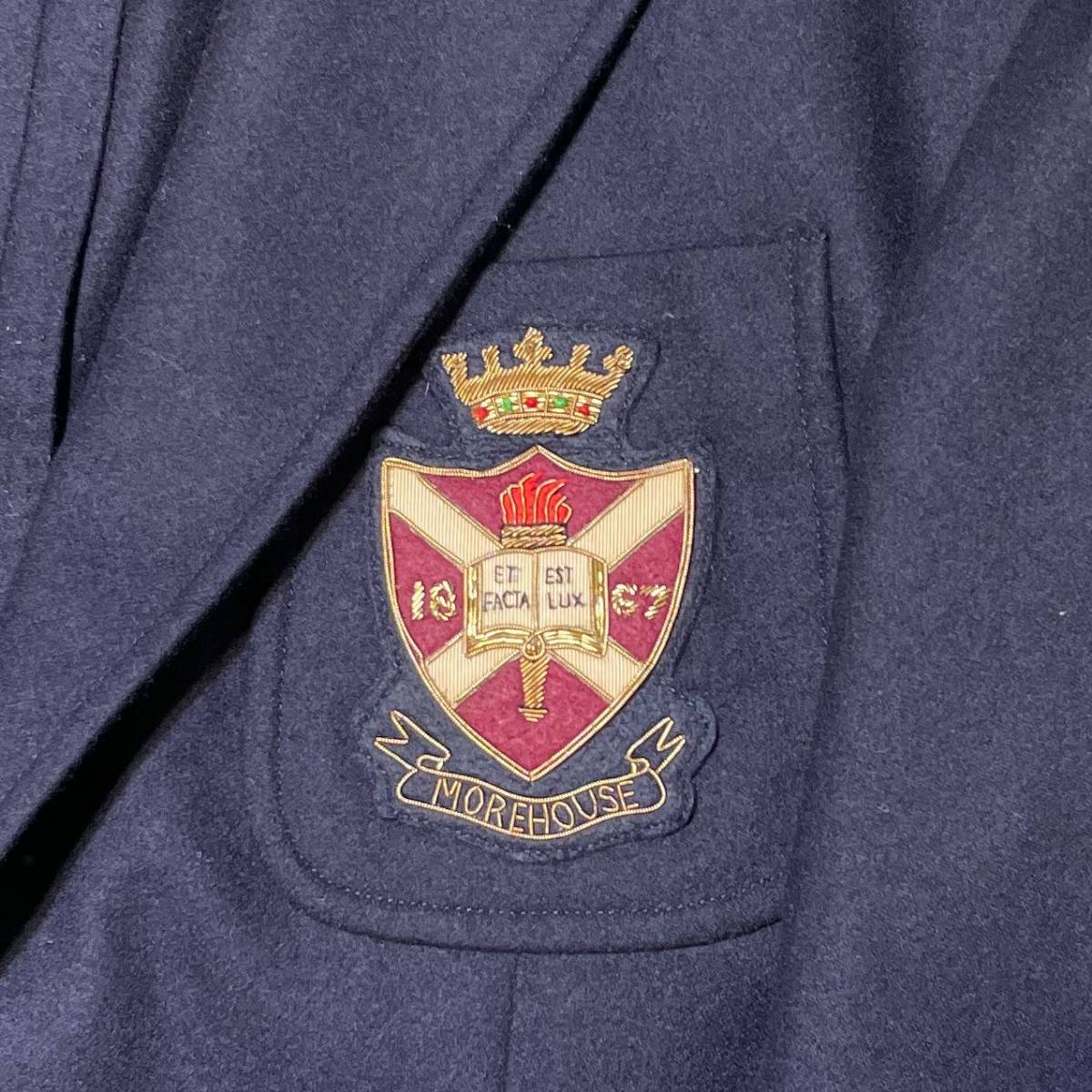 RALPH LAUREN Morehouse Colleges Collection Blazer テーラードジャケット サイズ40S ネイビー ラルフローレン 店舗受取可_画像4