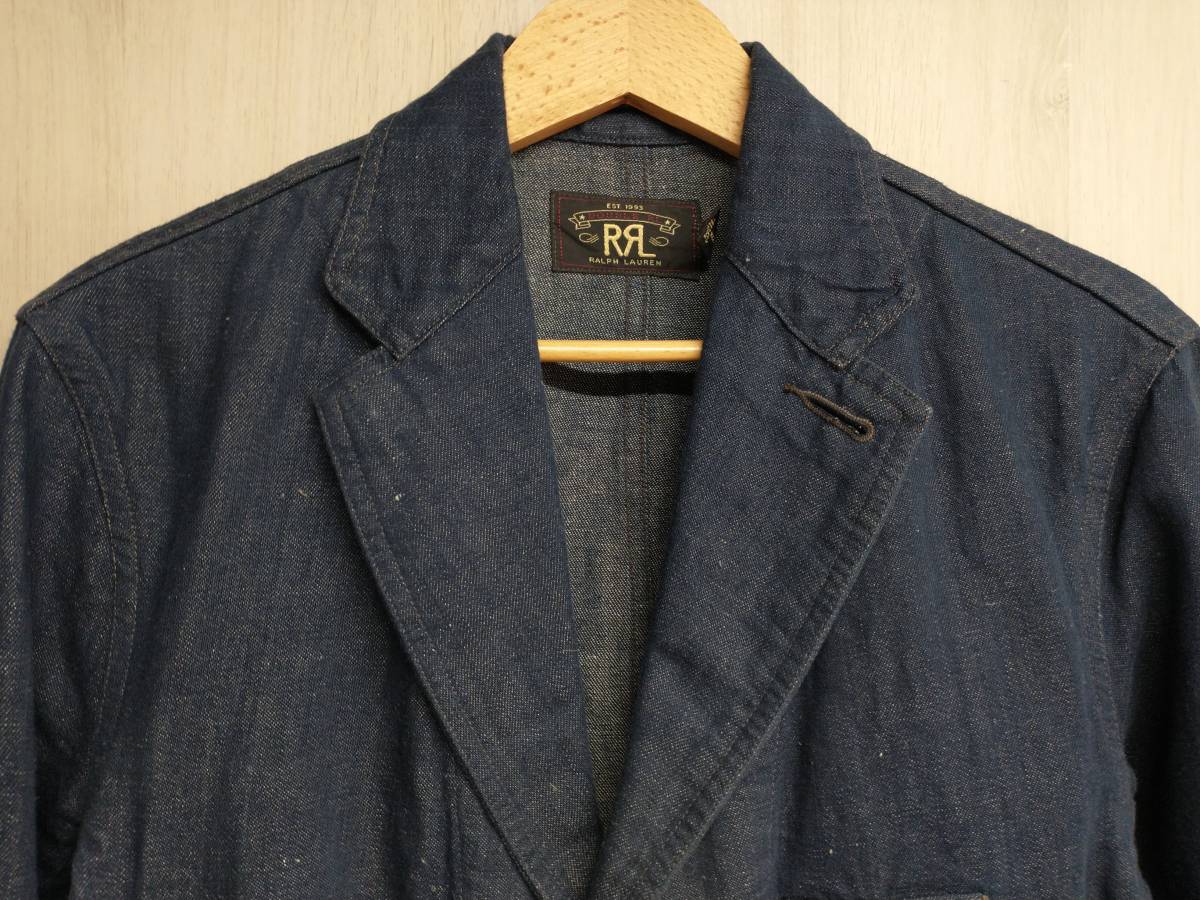 RRL RALPH LAUREN комбинезон Denim жакет Ralph Lauren tailored jacket RR L мужской XS золотой кнопка магазин квитанция возможно 