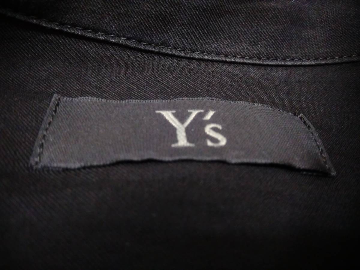 Y’s/ワイズ/長袖シャツ・ブラウス/YW-B06-801 レース切り替えスタンドカラープルオーバーロングシャツ/ブラック/サイズ2_画像7