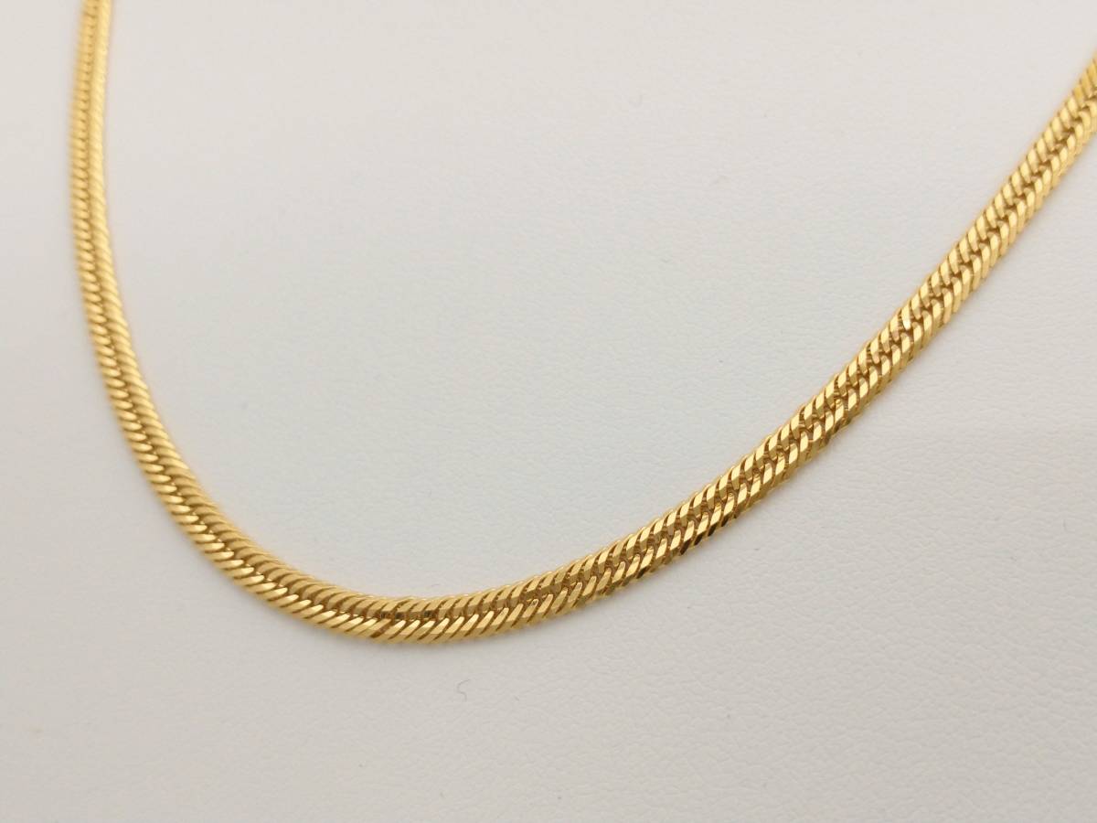 K18 12面トリプル/11.2g/45㎝ 喜平ネックレス/造幣局刻印有り 店舗