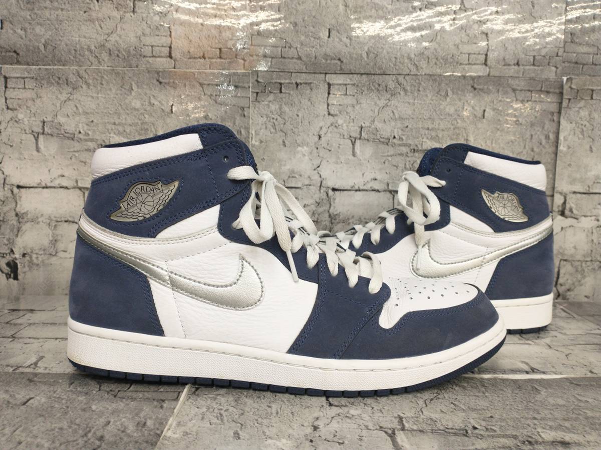 箱付き NIKE AIR JORDAN 1 HIGH OG ナイキ エアジョーダン 1 ハイ スニーカー DC1788-100 MIDNIGHT NAVY 店舗受取可_画像4