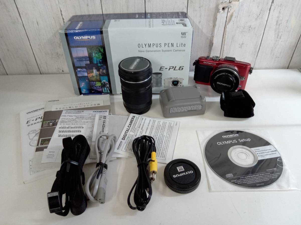OLYMPUS ミラーレス一眼 PEN Lite E-PL6 ダブルズームレンズキット