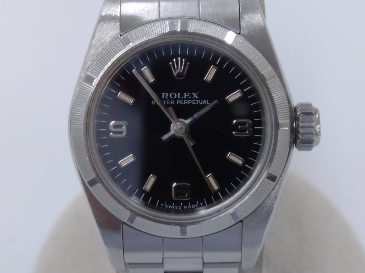 ジャンク 稼働品 ROLEX ロレックス オイスターパーペチュアル 67230 W番 自動巻き 腕時計レディース_画像1