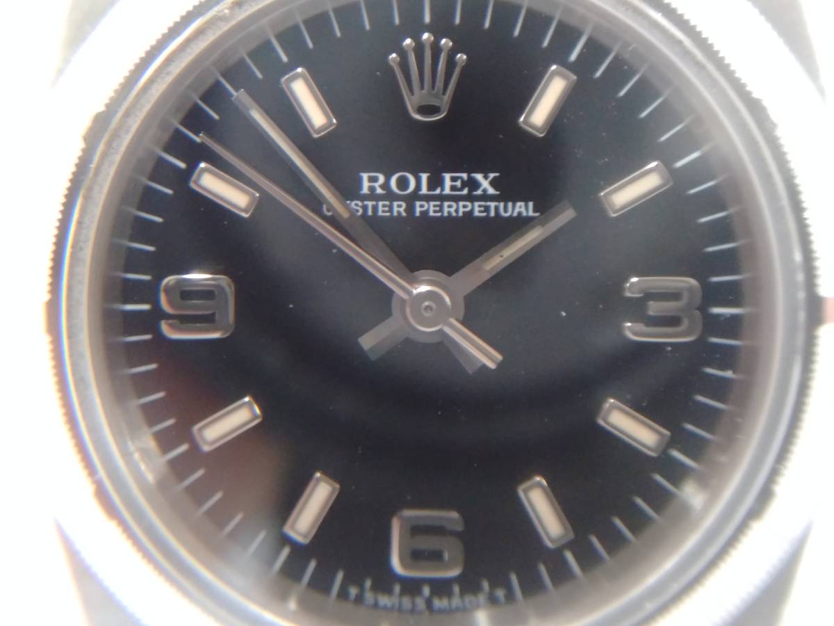 ジャンク 稼働品 ROLEX ロレックス オイスターパーペチュアル 67230 W番 自動巻き 腕時計レディース_画像2