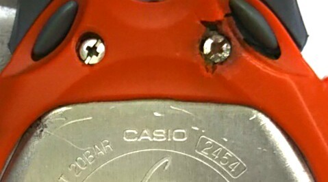 ジャンク CASIO G-SHOCK G-3001 稼働品 メンズ腕時計 ベルト劣化 液晶劣化 キズ ヨゴレ クォーツ_画像5