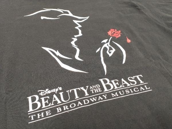 Disney's 90s BEAUTY AND THE BEAST THE BROADWAY MUSICAL 美女と野獣 USA製 半袖Tシャツ ブラック Lサイズ ディズニー 古着 米国製 刺繍_画像5