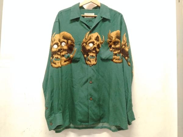 として】 WACKO MARIA 56 TATTOO STUDIO L/S HAWAIIAN SHIRT アロハ