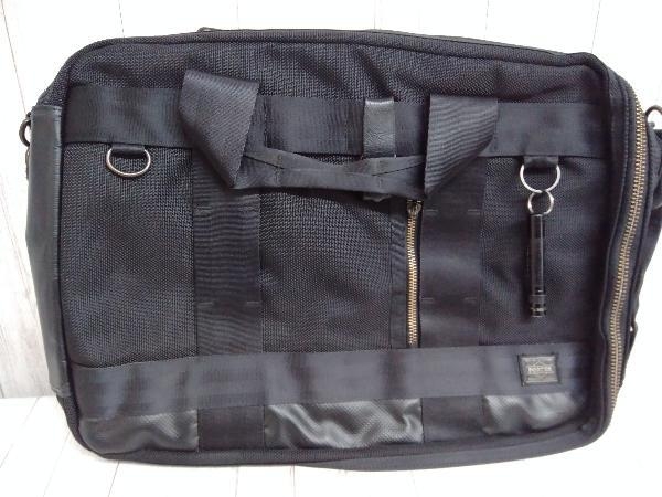 PORTER HEAT 3WAY backpack shoulder briefcase BLACK ポーター リュック ショルダー ブラック_画像1