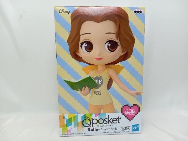 未開封品 ベル B(ズボン:パステルオレンジ) Disney Characters Q posket -Belle- Avatar Style 「美女と野獣」 フィギュア_画像1