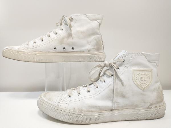 SAINT LAURENT サンローラン パリ ユーズド加工 ハイカットスニーカー