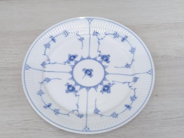 ロイヤルコペンハーゲン　ROYAL COPENHAGEN　プレート 1枚　ブルーフルーテッド・プレインレース　25cm　ブランド食器