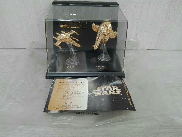 現状品 STARWARS X-wing Starfighter Boba Fett's slave I 金メッキ　gold　GALOOB_画像1