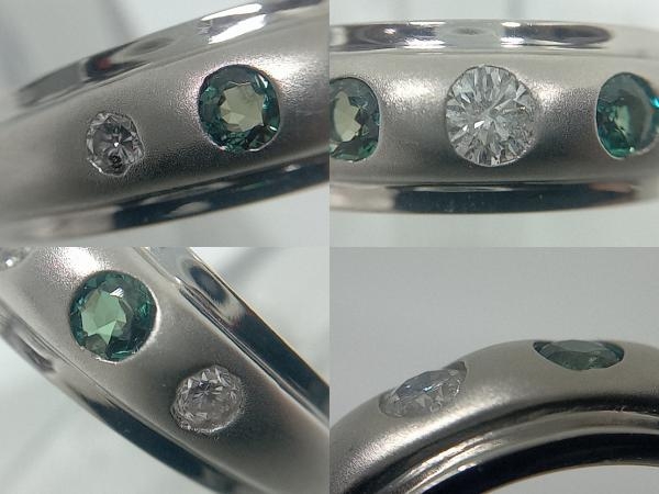 [Pt900] alexandrite 0.14ct diamond 0.19ct 11 number ring ring accessory jewelry precious metal used 