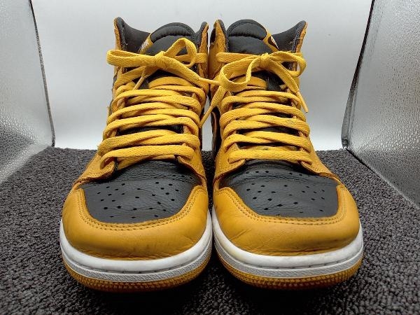 NIKE ナイキ スニーカー AIR JORDAN エアジョーダン 1 RETRO HIGH OG 555088-701 / 29cm / イエローブラック 箱付き（替え紐有り）_画像2